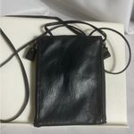 Capezio  Vintage Italian Black Leather Crossbody Bag Side Zipper Snap Top Photo 2
