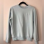 FILA  Vintage Pullover Crewneck Sweatshirt Baby Blue Pockets Unisex Sz S Photo 0