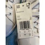 Adidas Advantage Tennis Shoes White Gold Cloudfoam Comfort Women's 7.5 Photo 3