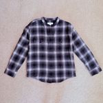 Treasure & Bond Evermore Collarless Flannel Plaid Shirt Womens XS NWT Photo 1