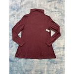 NWT! Daily Ritual Purple Heather Mock Neck Long Sleeve Top Small Purple Photo 2