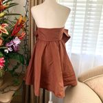 ZARA CUT OUT BOW TAFFETA DRESS in Clay Brown Blogger's Favorite Photo 6
