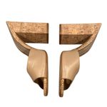 Schutz Tan Beige Nude Sandals with Cork Block Heel 8 Photo 3