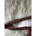 Madden Girl  “Hooray” Women's Brown Tweed Flats with Floral Accent Photo 3