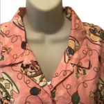 Disneyland Resort Brushed Flannel Nightshirt Pluto Mickey Donald Tea Cups Photo 2