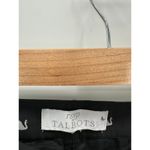 RSVP BY Talbots Black Swan Printed Dress Pants Front Pleat Pockets Women Size 10 Photo 5