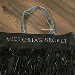 Victoria's Secret Victoria’s Secret bag Black FAUX LEATHER FLIRTY FRINGE shoulder bag New size L Photo 1