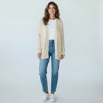 Barefoot Dreams Sz L  CozyChicLite Creme NWT $138 MSRP Cardigan Photo 1