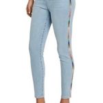 Knox Rose Womens  Multi-Colored Embroidered High Rise Skinny Ankle Jeans - Sz 16 Photo 0