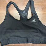 Adidas  Size Medium Black Aeroready Alphaskin Racerback Elastic Band Sports Bra Photo 0