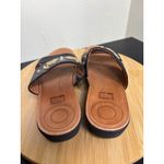 FitFlop Delta Black Leather Embellished Slide Sandals Comfort Casual Shoes Photo 4