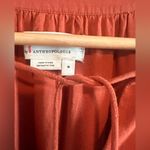 Anthropologie  Boho Embroidered Rust Midi Dress | Puff Sleeve Ethnic Folk Style M Photo 6