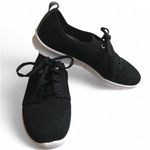 Clarks Cloud Steppers Black Knit Step Allenasun Sneakers 7.5 Photo 0