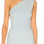Michael Costello NWT x REVOLVE Ava Dress One Shoulder in Ice Blue- Size Small Photo 0