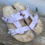 Birkenstock Birki's Nias Pastel Lilac Purple H Slide Strap Sandals 39 L8 M6 Photo 0