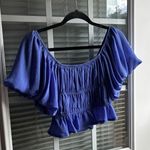 Altar'd State Blue crop top Photo 3