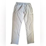 FIGS  Men's Cargo Pants in Gray with Teal Accent Photo 1