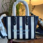 Kate Spade Authentic  Thick canvas and leather trim top zip Satchel/Crosby Photo 1