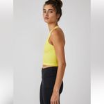 Free People Movement Free Throw Crop Ribbed Tank Top Yellow Size XS Photo 1