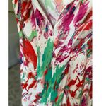 AGB Abstract Shealth Dress Paint Splash Art Teacher Artsy Sleeveless Bold Artist White Size 10 Photo 3