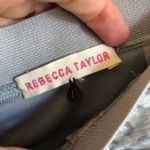 Rebecca Taylor  gray leopard ruched zipper mini skirt LARGE Photo 5