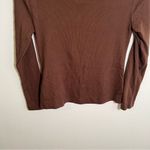 Old Navy Fitted Long-Sleeve Rib-Knit Top Espresso Bark SP Photo 8