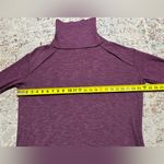 We The Free Free People  Split Back Turtleneck Sweater Size Medium purple Photo 9