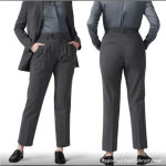 Universal Standard ‎ Silvia Slim Cut Trousers in Castlerock Grey Size 2 NWT Photo 5