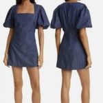 Frame  Nina dress, puff sleeves, denim, size S, like-new condition. Photo 10