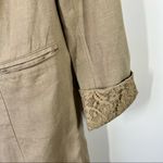 Chico's  linen‎ long line blazer w/ lace cuffs Photo 2