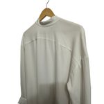 Babaton  women's white long sleeve mini shift neck tie‎ dress size Small Photo 2