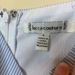 Lucca Couture Blue & white striped dress...sweetheart neckline Photo 2