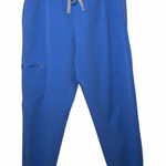 FIGS Zamora Small Blue Jogger Scrub Pants S/P Womens Medical Uniform Petite Photo 0