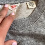 Levi's Gray California Crop Top Crewneck Photo 3