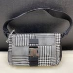 Lauren Ralph Lauren Women's Houndstooth Shoulder Bag Hand Bag SKU 6136 Black Photo 0