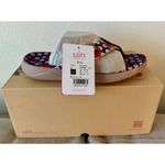 UIN Women's Flip Flops Thong Sandals Casual Art Painted Travel Slippers Non Slip Size 5 Photo 4