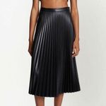 Proenza Schouler WHITE LABEL Faux Leather Smocked Crop Top Sz M Photo 8