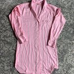 Victoria's Secret Victoria’s Secret Pink Satin Striped Nightshirt Photo 0