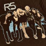 R5 Tour 2014 Band Graphic T Shirt Black Short Sleeve Size CH P Photo 1