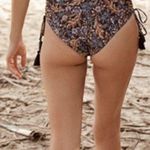 Spell & The Gypsy NWT Oasis Ruched One Piece Swimsuit Nightshade, XS Brown Photo 1