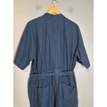 Everlane  Women's The Fatigue Short Sleeve Jumpsuit Organic Cotton Blue Size 16 Photo 8