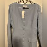 Commense Light Blue Buttoned Long Sleeve Dress Size L Photo 4