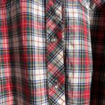 VTG Red Plaid Maxi Skirt Set Holiday Country Core Cotton Long Sleeve Buttons 10 Photo 3