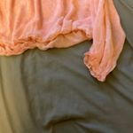 EXPRESS Peach Paisley Print Off The Shoulder Blouse X-Large Photo 2