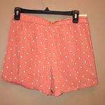 Madewell Drapey Pull On Polka Dot Shorts Orange White Small Photo 3
