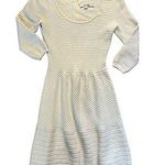 Boden USA Boden UK 6P US 2P Ribbed Knit Mini Dress Ivory Sweater Textured Scoop Neck Libby Photo 0