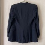 Theory  Tivona‎ Rokel Light in true Navy Blue Crepe Boyfriend Blazer Jacket Photo 3