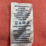 Splendid Splended Linen Blend Coral Split neck Top, Sz Medium Photo 10