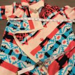 Moon Collection  The Bonfire Knit Aztec Multicolor Asymmetrical Open Cardigan‎ S Photo 8