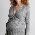 Seraphine Black & white herringbone print Pattern Long Sleeve Wrap Dress Size 6 Photo 1